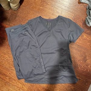 Gray scrubs